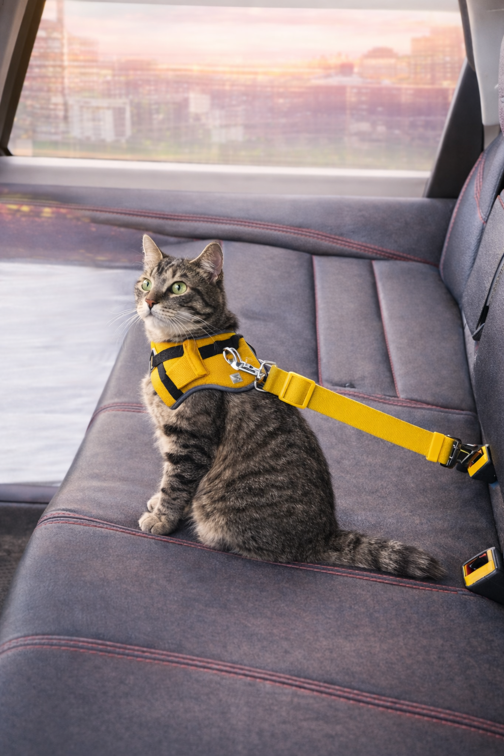 Car Safety Tether for Dog & Cat